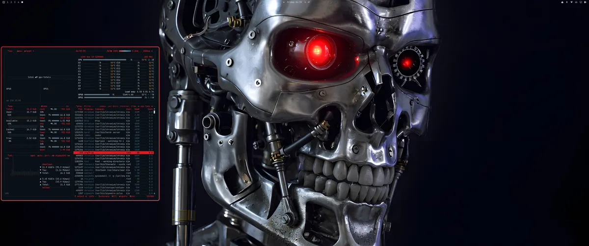 Terminator theme screenshot