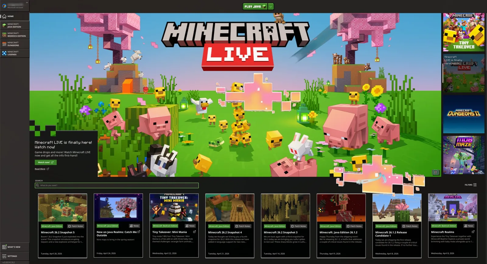 Minecraft jooksmas Omarchyl